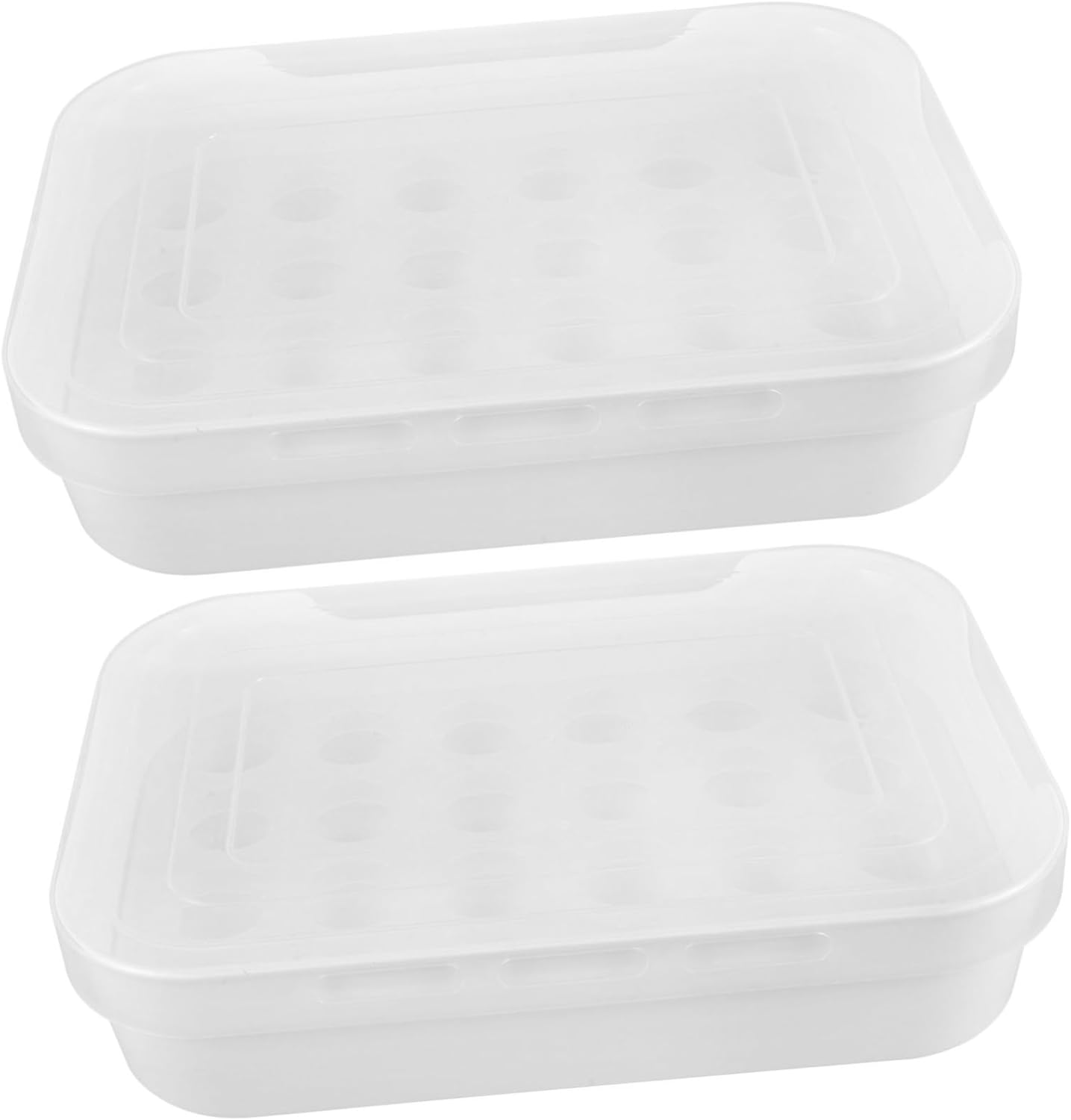 2pcs Chicken Egg Holder Tray Fresh Egg Carton for Refrigerator Crisper Fridge