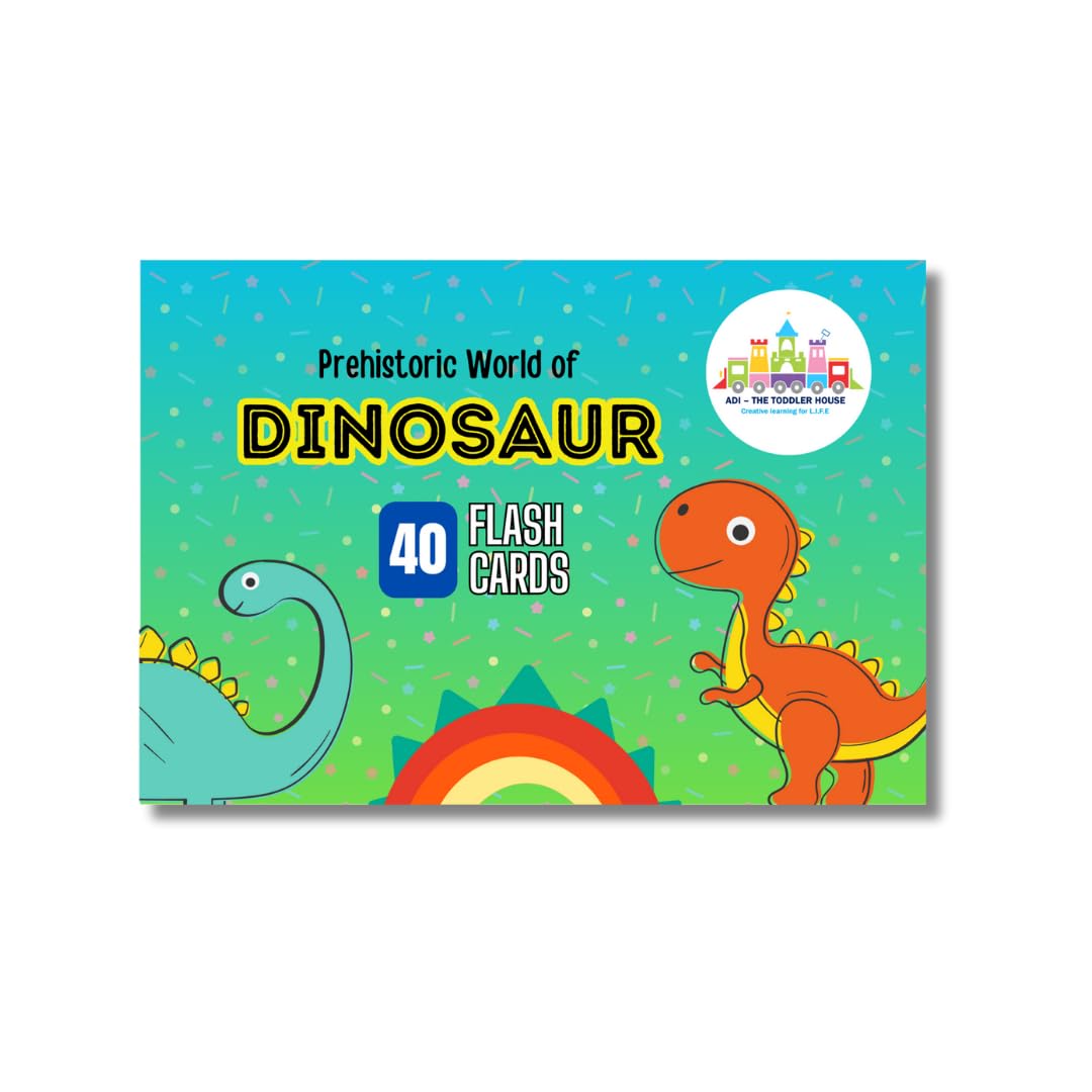 The Toddler House - Dinosaur Flashcards for Kids – 40 Thick Laminated Cards | A6 Size | Waterproof, Tear-Resistant | Educational Learning Cards with Facts – Food, Habitat, Height, Period | Ages 3+-picture-24