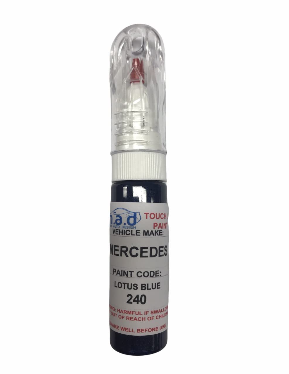 M.A.D MYLDAN AUTO DESIGN TOUCH UP CAR PAINT 20ML PEN FOR MERCEDES LOTUS BLUE 240 (PAINT)