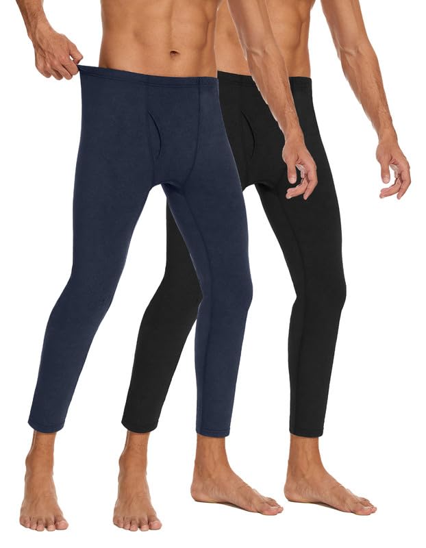 SIMIYA Lange Unterhosen für Herren, Thermounterwäsche, Thermohosen, ultraweiche Hosen, Basisschicht, warme Leggings für Ski, drinnen und draußen, kalter Winter