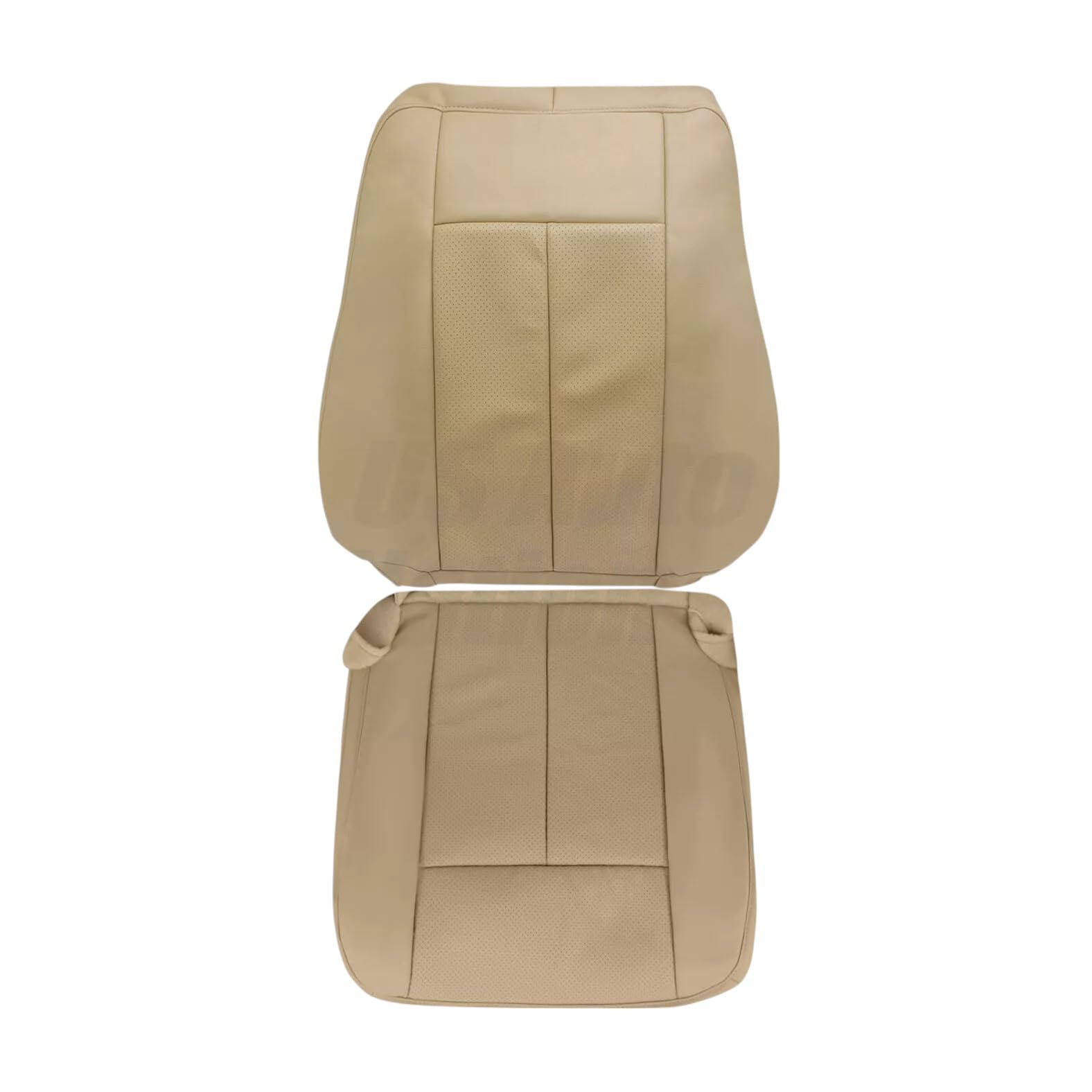 US Auto Nation 2007-2014 Compatible with Ford Expedition Driver Passenger Perforated Leather Seat Cover Tan (Cover Type: Driver Bottom & Top)