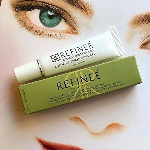 Refinee Anti-Puff Brightening Eye Gel For Under Eye Bags & Dark Circles .5Oz #TOP2