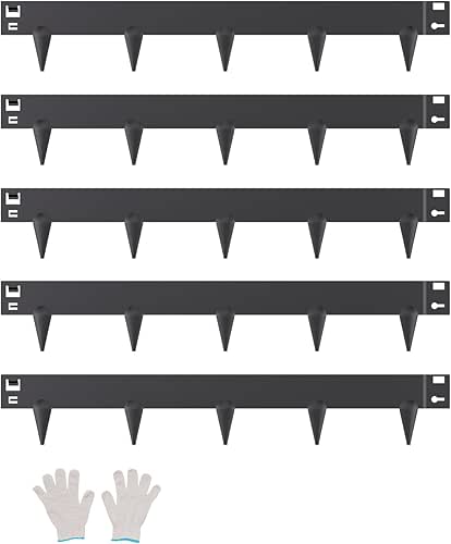 VEVOR Steel Landscape Edging, 5 Packs 39 x 3 in