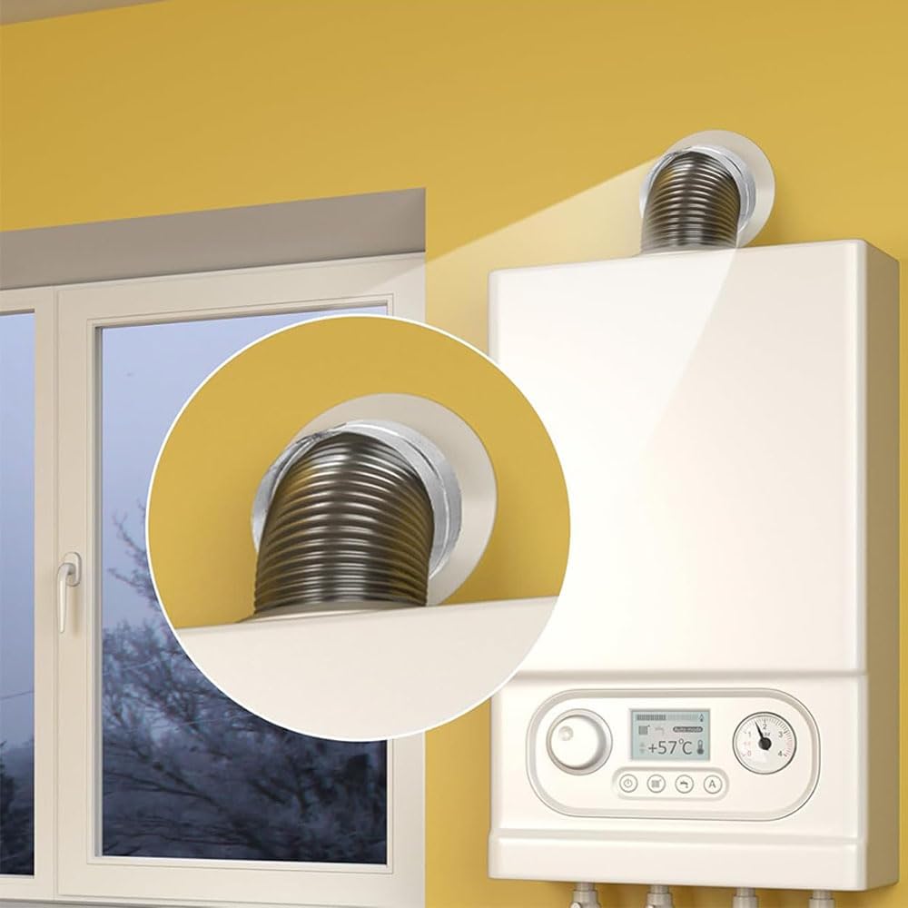 4PCS Round Duct Connector, Rust-Resistant Galvanized Steel Duct Connector, Stainless Steel Extension for Bathroom Exhaust and Dryer Vents (200mm / 7.87in)