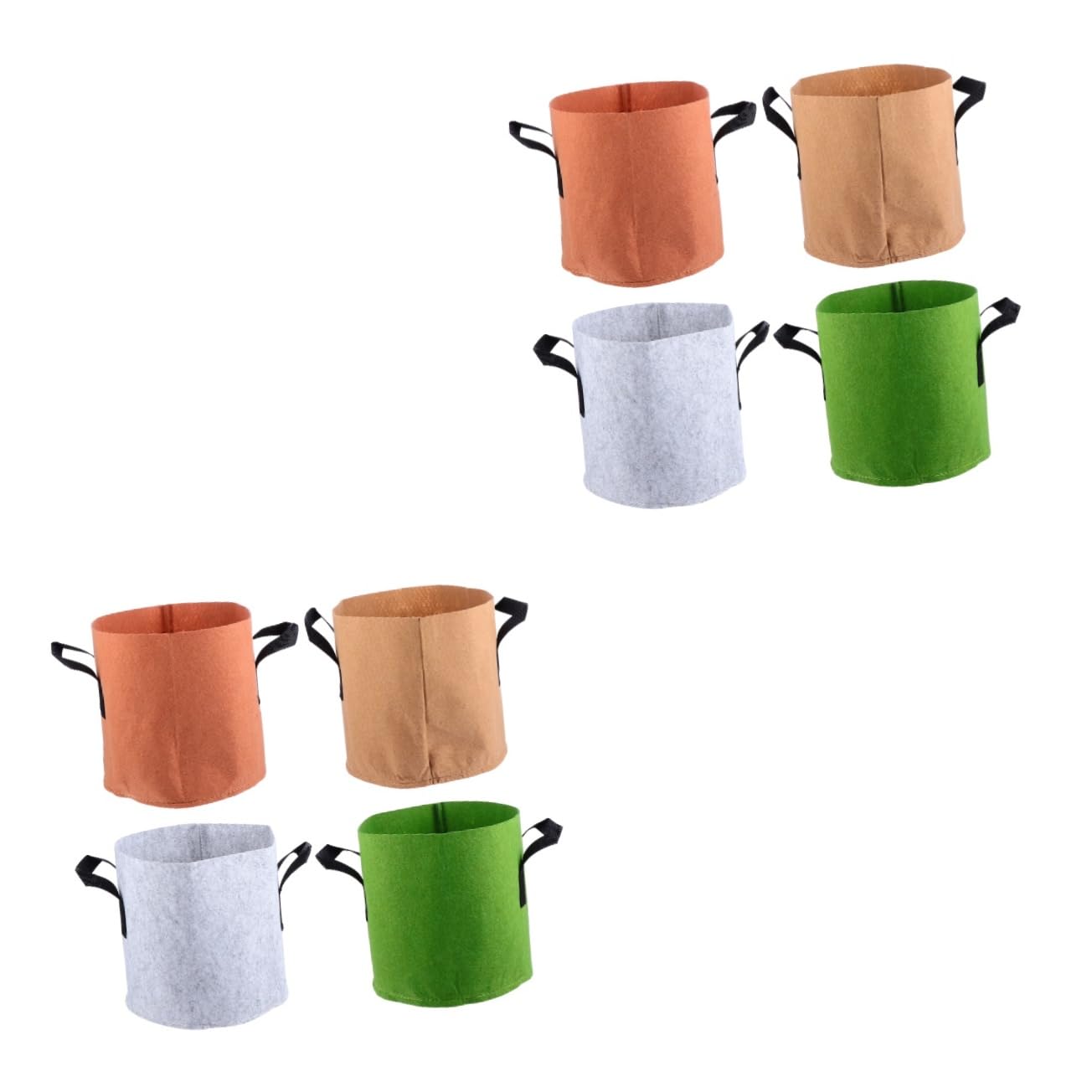 UKCOCO 2 Series Bolsa De Plantación De No Tejida Gruesa Y Transpirable para Jardín Bolsa para Almacenamiento De Plantas Y Exterior 4 Piezas*2