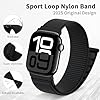 AMSKY Nylon Sport Loop Compatibile con Cinturino Apple Watch 40mm 38 mm 41 mm 42 mm 44 mm 45 mm 46 mm 49 mm Donne Uomo,Soft Sport Loop Originale Cinturini per iWatch 10 9 8 7 6 5 4 3 Se Ultra 2 1 #1