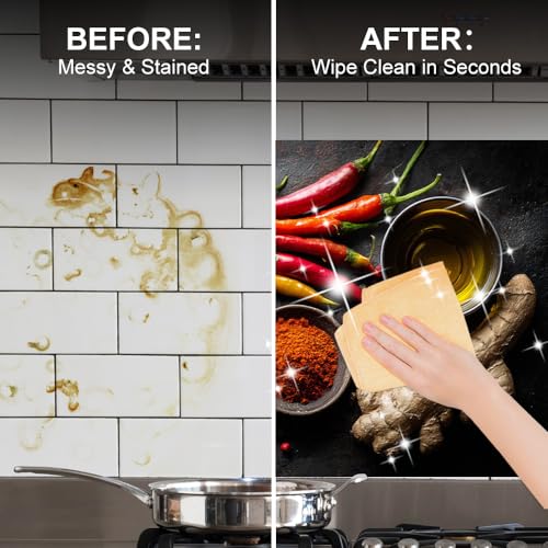 Image of Chili Spice Kitchen Backsplash Peel and Stick, 35.4x23.6 in
