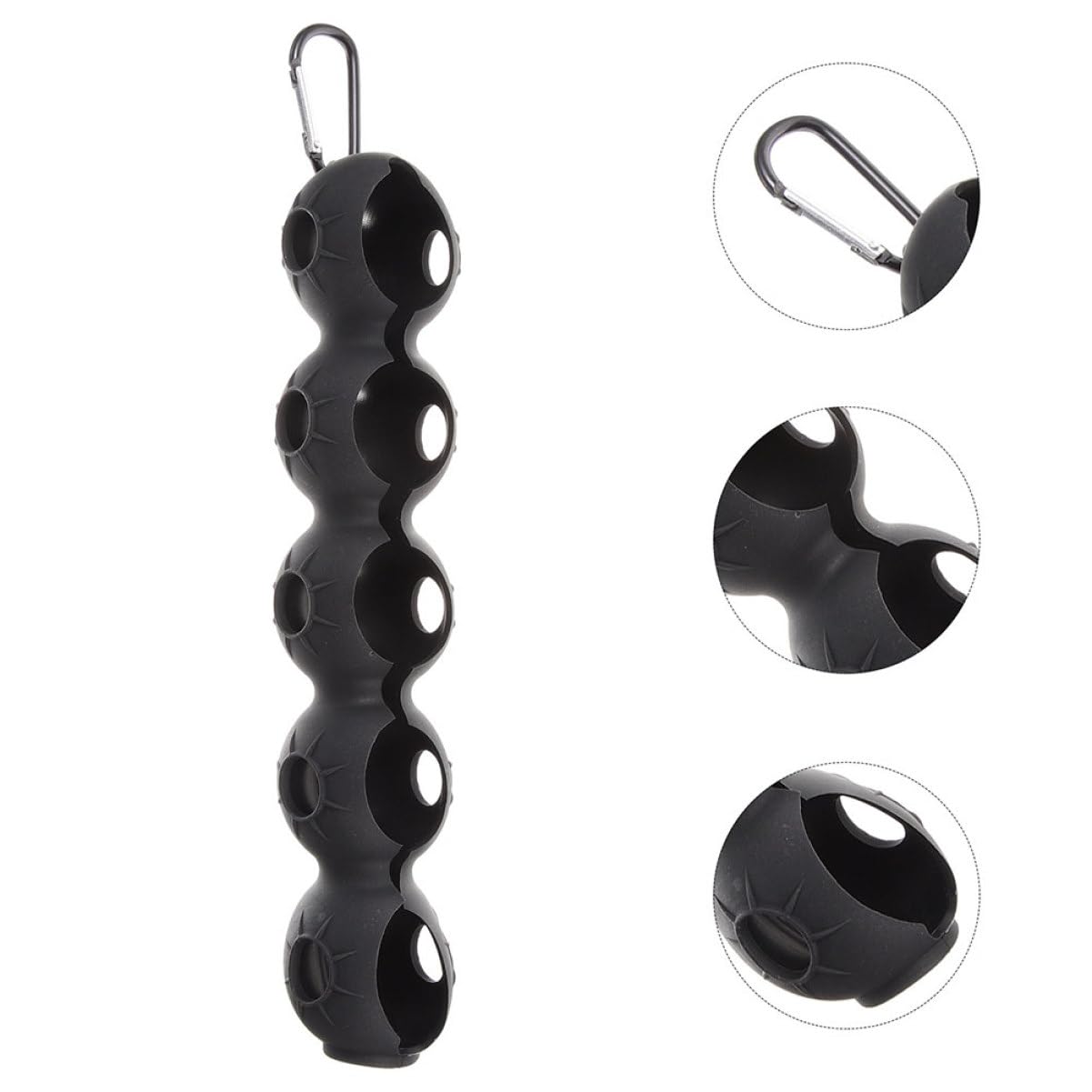 Porte-Golf en Silicone Noir Abaodam Lot de 2 Clip Portable Protection Accessoires pour Voiturette de Golf