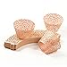 KPOSIYA Pack of 120 Cupcake Wrappers Artistic Bake Cake Paper Cups Vine Designed Laser Cut Cupcake Wraps Baking Cup Muffin Case Trays for Wedding Baby Shower Party Birthday Decoration (120, Pink)