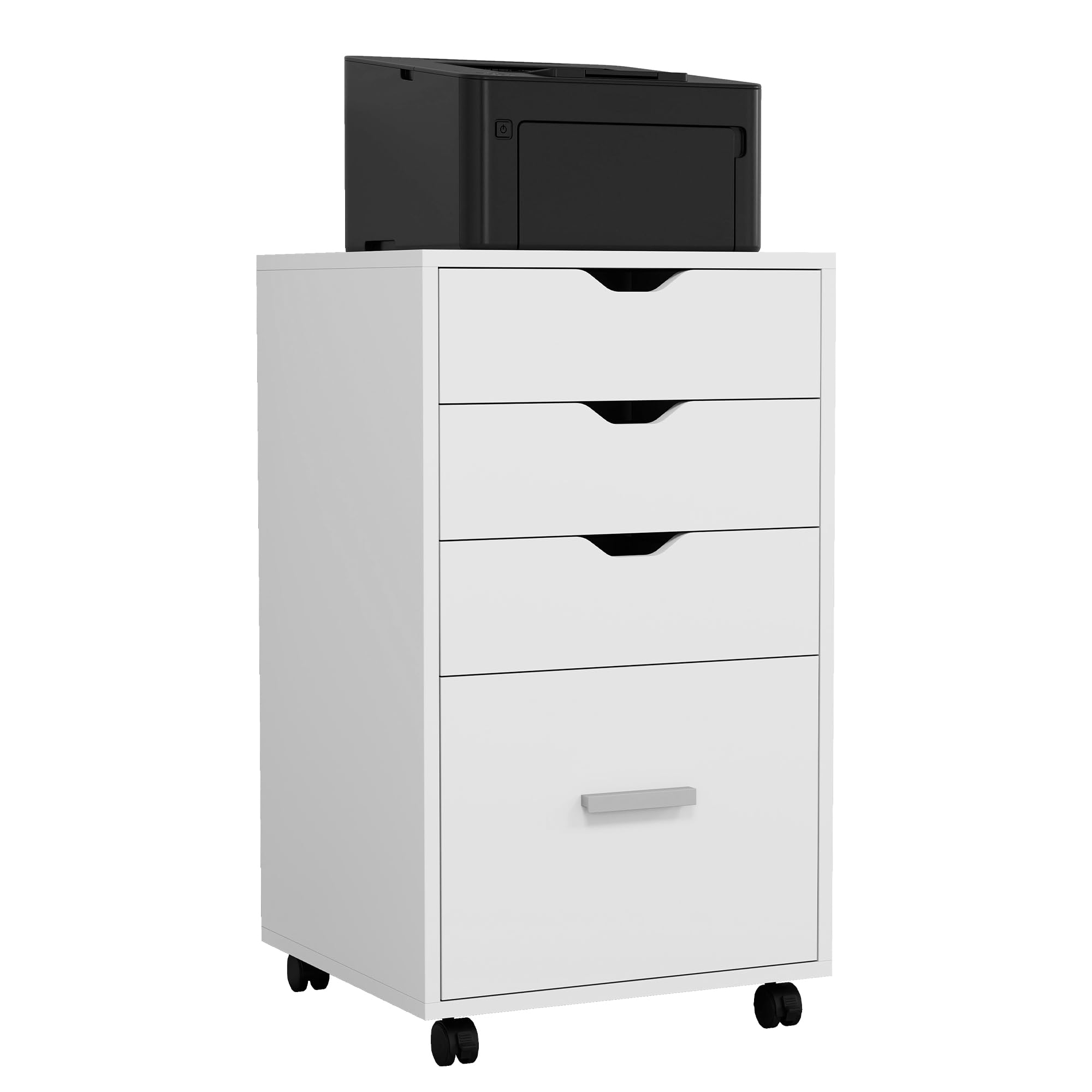 YITAHOME Mobile File Cabinet, 4-Drawer Filing Cabinet for Home & Office