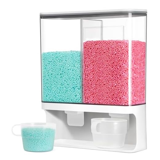 Conworld Laundry Detergent Dispenser, Scent Booster Beads Dispenser for Laundry Room Organization, Suitable for Beads, Stain Remover Powder
