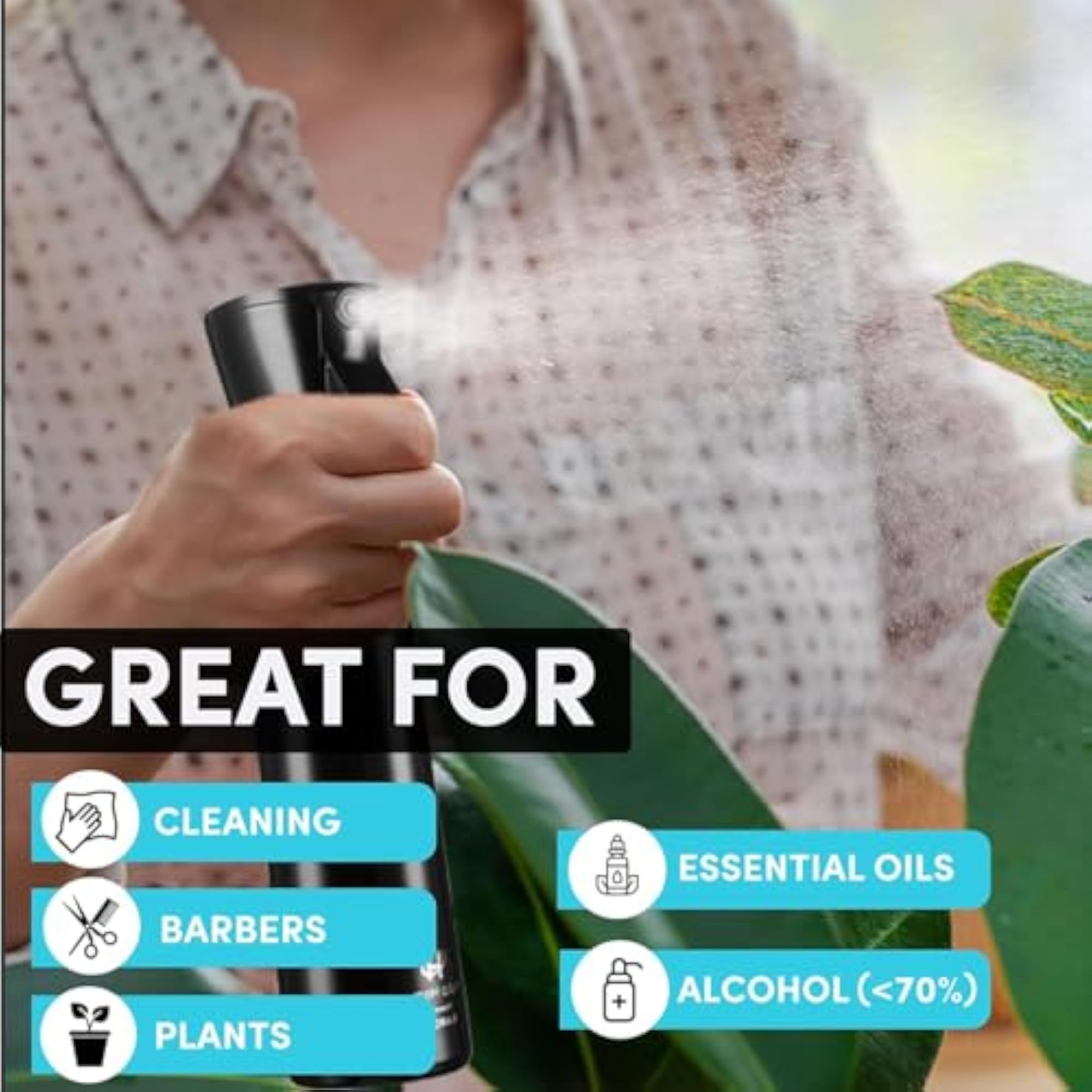 Continuous Hair Plant Mister Spray Bottle, Fine Mist