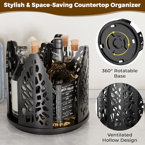 image for Poerlve Rotatable Coffee Cup Holder Dispenser - Coffee Bar Organizer f