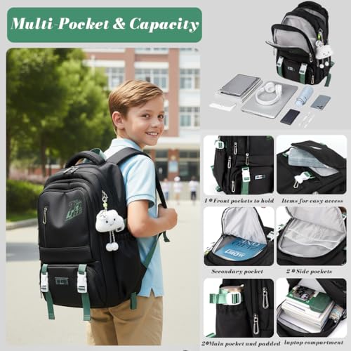 Image of PALAY School Bag Trolley Rolling Backpack for Girls Boys Elementary Middle School Bags Kids Backpack with 6 Wheels