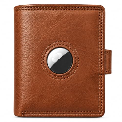 TDG Top Grain Leather Trifold Wallet for Men| Saddle Brown
