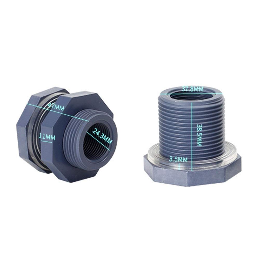 Connecteurs de Tuyau 2pcs Tuyau d'adaptateur Universel Soild 3/4 Pouces Accueil Joint en Plastique Connecteur de réservoir d'eau Jardin Connecteur d'eau Connecteur de Tuyau