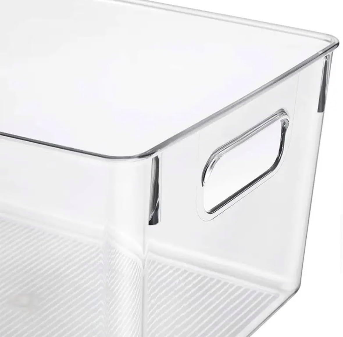 HappyAny Co. Clear Storage Organizer Bins, 2 Bins Total