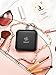 OMIRO Folding Compact Mirror, 1X/10X Magnification 3½” Pocket Size Square Hand Mirror for Travel Makeup (Black)