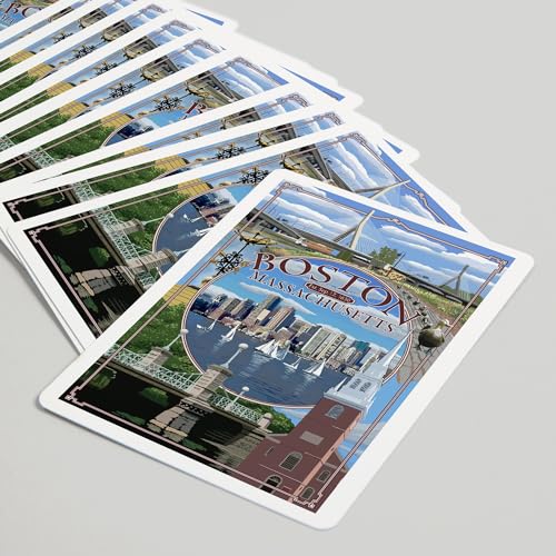 Baraja de Cartas Lantern Press Boston, Massachusetts, 52 Cartas Póker miniatura 5