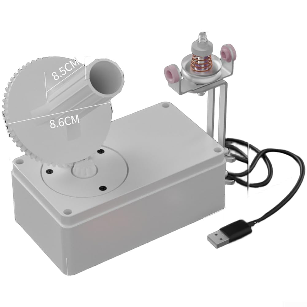 Avvolgitore per filato alimentato tramite USB, velocità regolabile, costruito per uso domestico, con capacità per filati da 2 mm e matasse da 150 g senza accessori aggiuntivi (versione ad alta