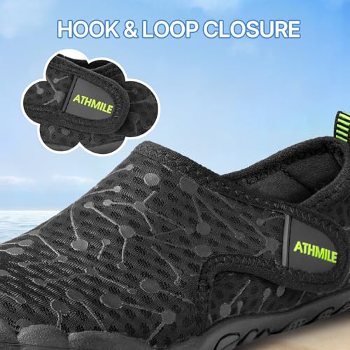 Image of ATHMILE Kids Water Shoes Boys Girls Water Shoes Quick Dry Barefoot Beach Sports Swim Pool Summer Shoes(Little Kid /Big Kid)