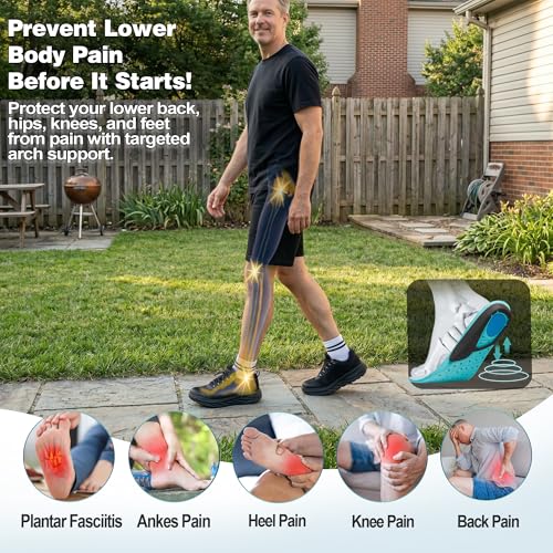 Image of OrthoComfoot Men's Orthopedic Diabetic Wide Walking Shoes: Comfortable Plantar Fasciitis Fashion Sneakers with Arch Support for Swollen, Casual Hammer Toes Shoes for Foot and Heel Pain Relief