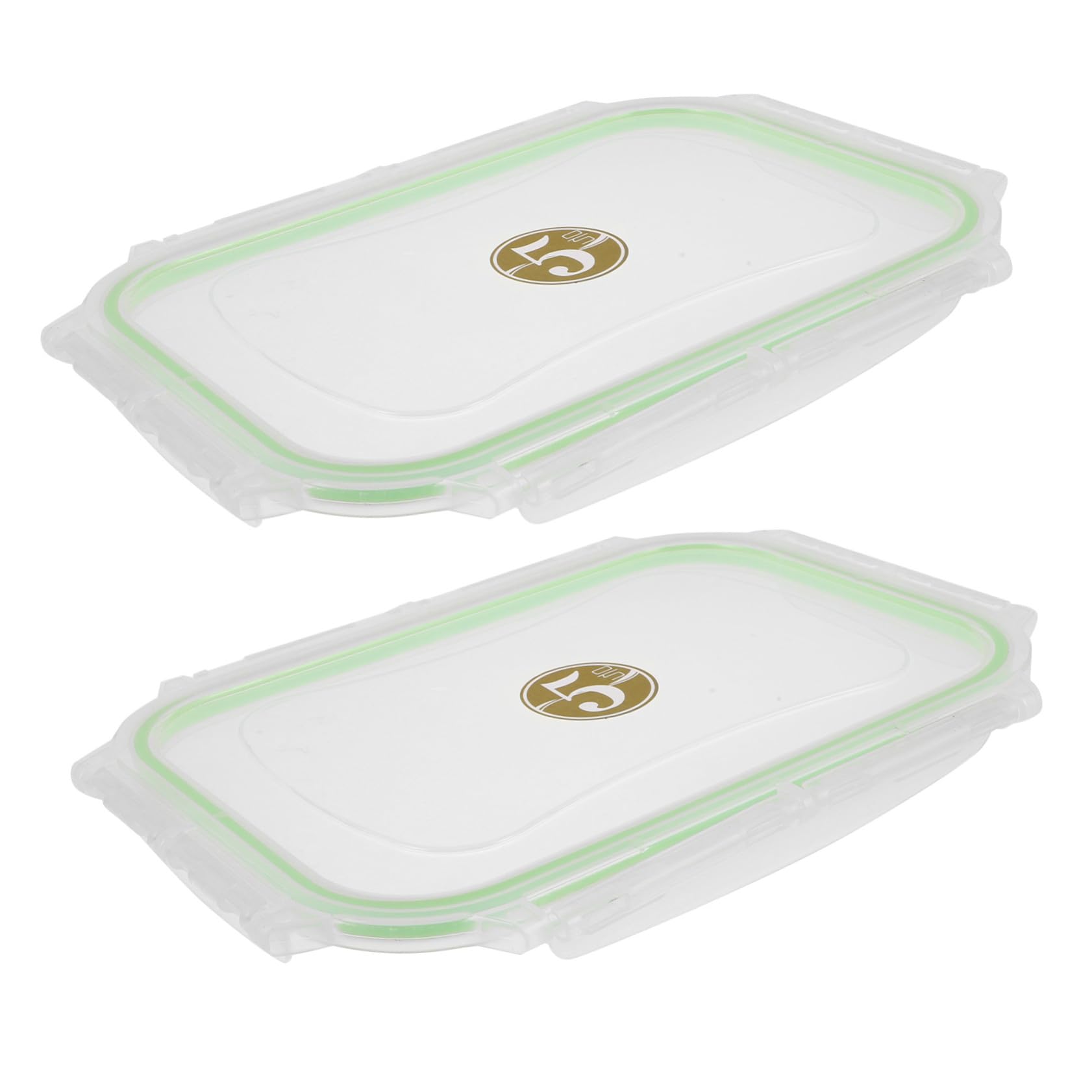 ABOOFAN 10 Pezzi Gelato in Plastica Della Ciotola Alimentare Rettangolare Coppa Gelati Coperchi Copertura Stoccaggio Coperture Per La Gelateria