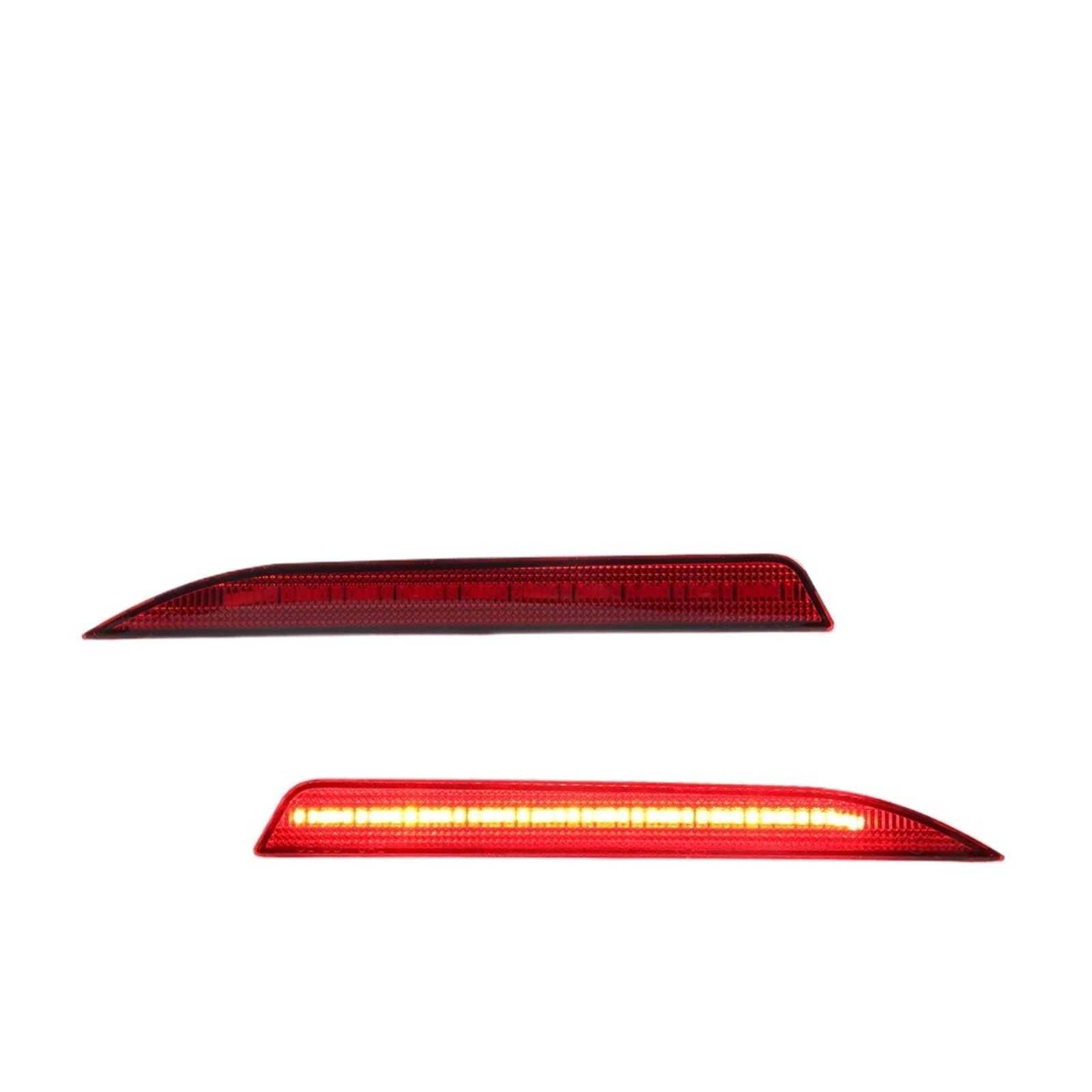 Lámpara Reflector Parachoques Trasero Para Ford Para Taurus Para Police Interceptor Sedan 2013-2019 Luz Reflectora Trasera Luces De Freno Luz Trasera Con LED(Red Lens Red LED)