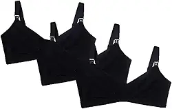 Kit Com 3 Sutiãs Amamentação Cotton Gravidas Lactante