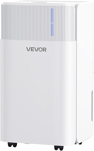 Miniatura 9 de VEVOR Deshumidificador de 30 pintas para el hogar y el sótano, manguera de drenaje de gran cobertura de 1500 pies cuadrados para uso comercial e