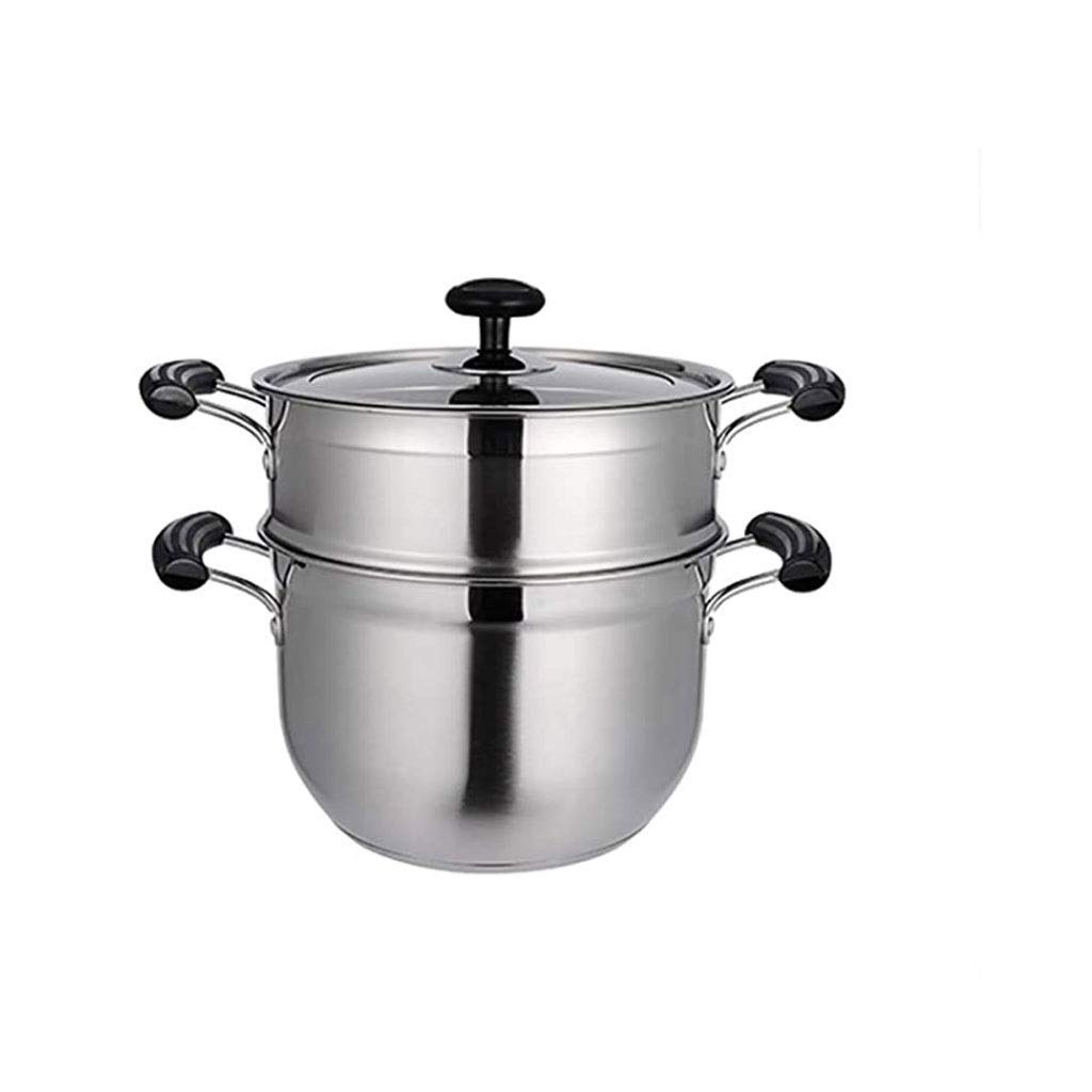 GTHTUHFD Stainless Steel Steamer,Steamers,2 Tier Stainless Steel Steamers,Steamer Basket Rack Set Suitable For All Kinds Of Stoves