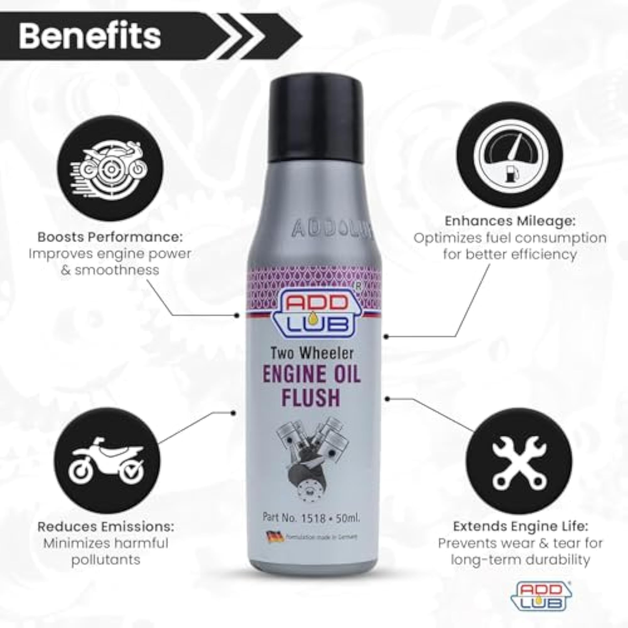 Engine Flush for Bike 50ml
