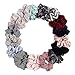 Produktbild 16 Stücke Haargummis für Frauen Mode Streifen Gummibänder Haargummi Weiche Samt Chiffon Haarbänder Haargummis (16 Farben)