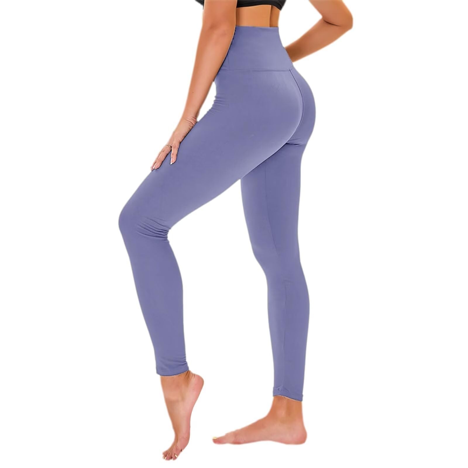 TNNZEET High Waist Leggings Damen Elastische Leggins Weiche Sporthose für Sport Gym
