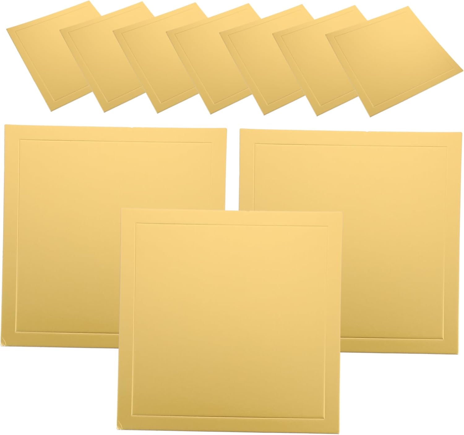 10pcs Square Cake Base Cake Boards Gold Cardboard Stand Party Accessory