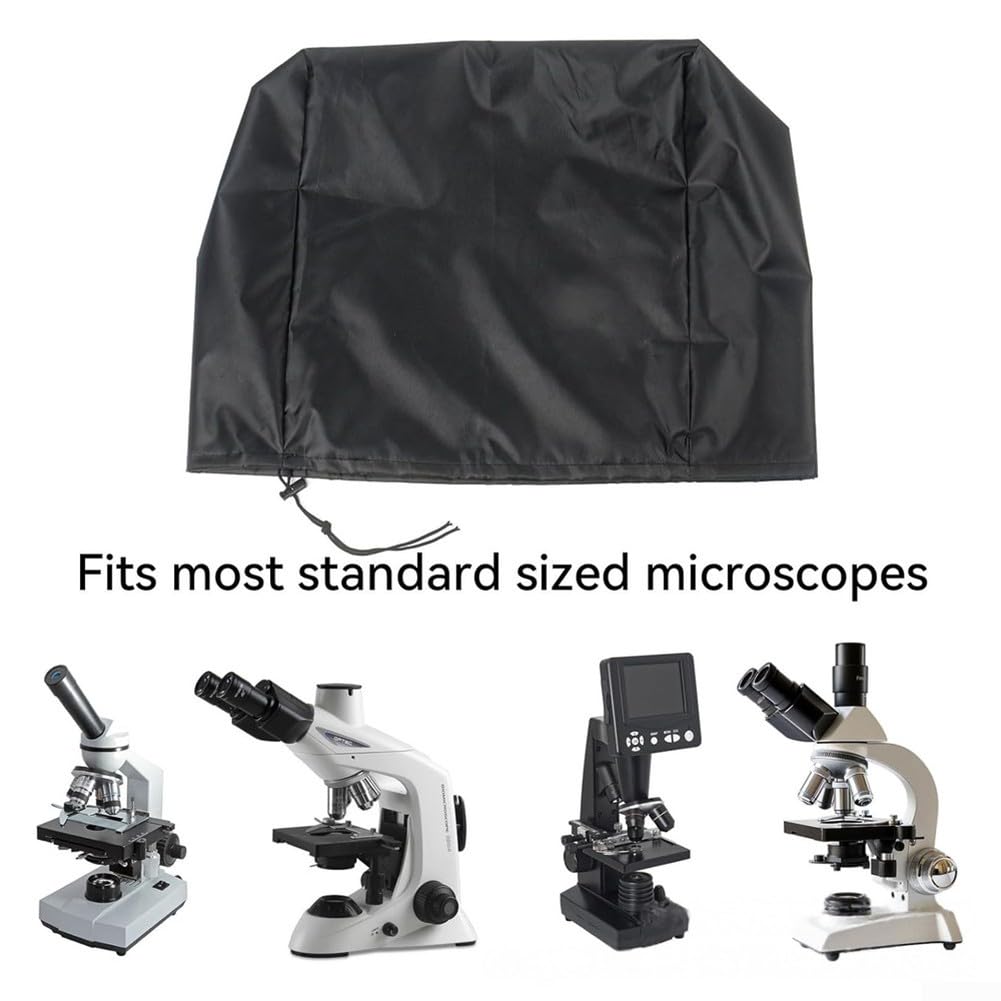 Housse anti-poussière pour microscope, protection imperméable en tissu Oxford, noir, 35 x 20 x