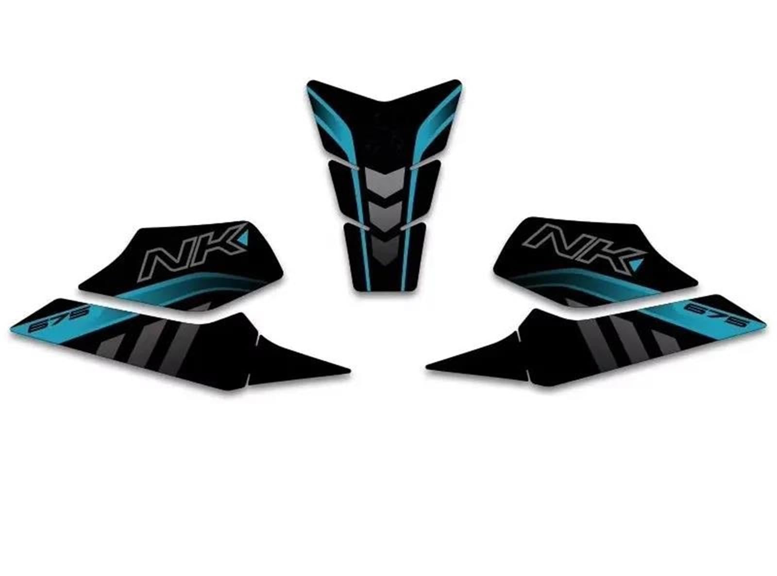 Motorcycle Body Fairing Sticker Tank Pads Gas Knee Grip Traction Protector for CFMOTO 675NK Tank Graphic(Color3)