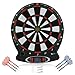 Yechiry Electronic Dartboard, Hanging Dartboard Game, LCD Scoring Display Game with 6 Plastic Darts for Indoor Sports and Family Entertainment for Several Players