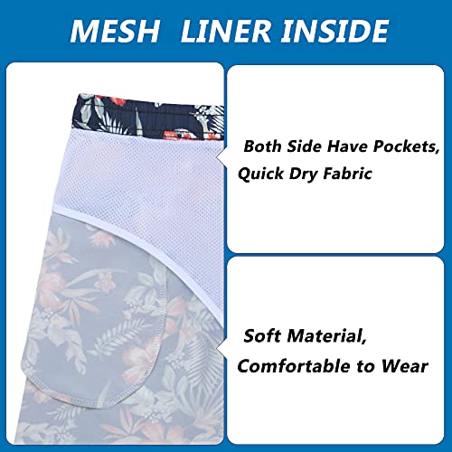 Image of Biwisy Mens Swim Trunks Quick Dry Swim Shorts Mesh Lining Swimwear Bathing Suits with Pockets