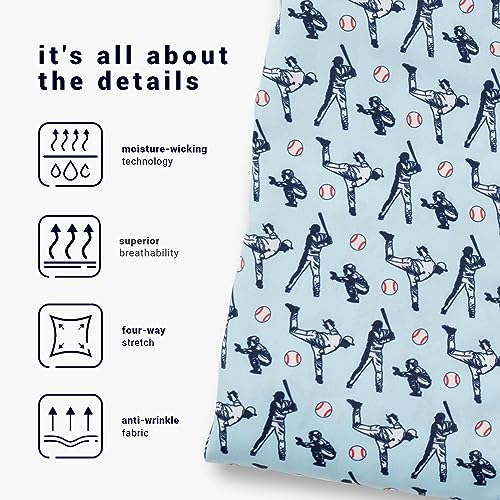 ChalkTalkSPORTS Baseball Short Sleeve Button Down - Performance Baseball Dress Shirt - Youth & Adult Sizes4