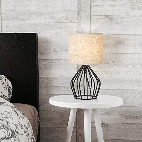 HAITRAL Minimalist Table Lamp Bedside Nightstand Lamp with Hollowed Out Base - Image 7