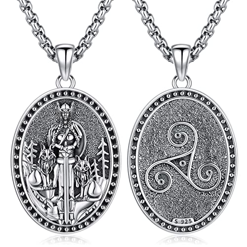 Eusense Vikingo Diosa Collar 925 Plata De Ley Colgante Nórdico Valquiria Freya Collar Mitología Joyería Para Mujeres Regalos Eusense Vikingo Diosa Collar 925 Plata De Ley Colgante Nórdico Valquiria Freya Collar Mitología Joyería Para Mujeres Regalos