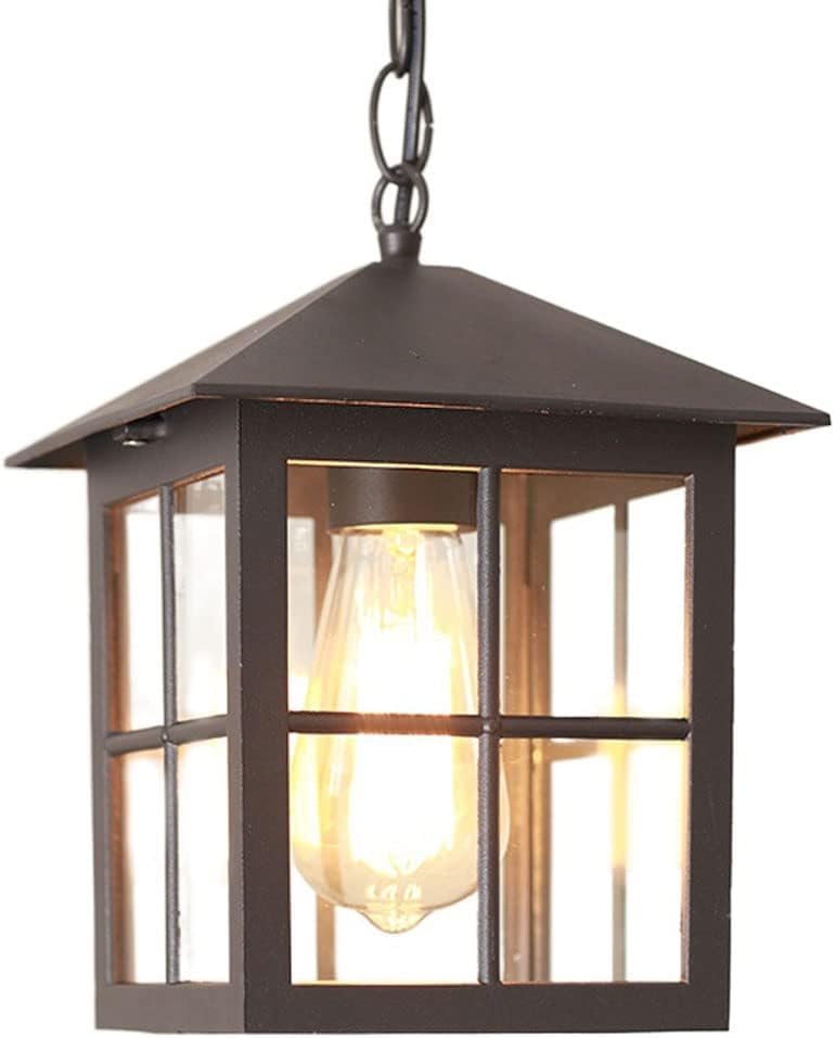 Lampe suspendue extérieure LED étanche en métal pour maison moderne