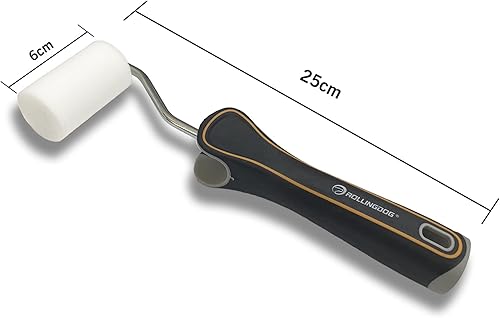 Miniatura 3 de ROLLINGDOG Rodillo de pintura de espuma de 2 pulgadas, rodillos de pintura para brillo en lugares estrechos y para trabajos de manualidades, dejando