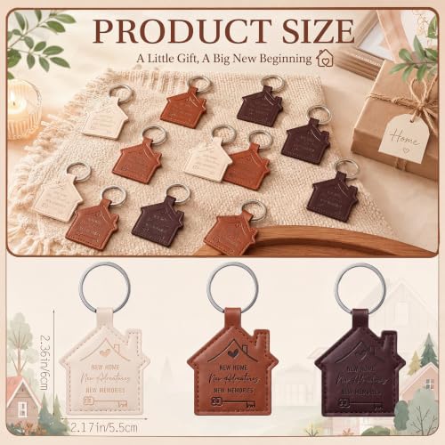 Image of Inbagi 20 Pcs New Home Keychain Bulk Welcome Gifts