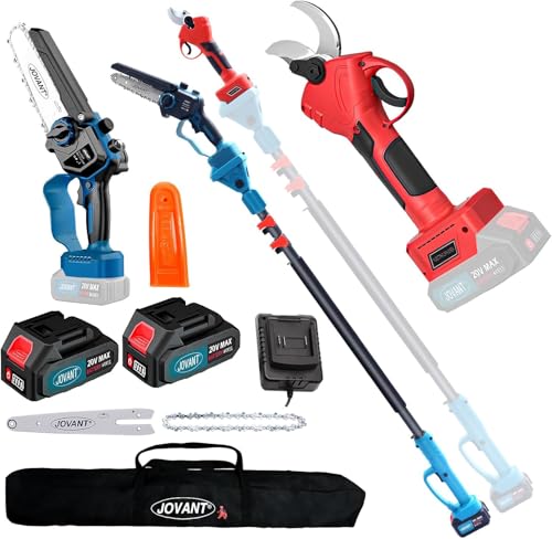 3-in-1 Pole Pruning Shears, Electric Pruning Shears & pole saws...