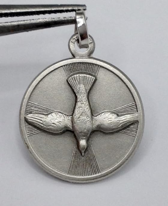925 STERLING SILVER THE HOLY SPIRIT MEDAL (THE DOVE OF THE HOLY SPIRIT) - THE PATRON SAINTS MEDALS - 100% MADE IN ITALY3