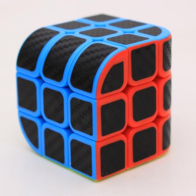 AEPRO - Strange Shape Cube ZCUBE Trihedral cube Penrose Cube Trihedron Mаɡiс Cube Puzzle Тоуs for Competition Challenge (Carbon Fiber)