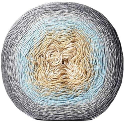 Image of Cotton Yarn Rainbow 55% Cotton 45% Acrylic 250gr 1094yds Multicolor Crochet Yarn Spring Summer 2 Sport (268)