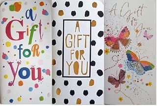 SE 6pk Gift Voucher Money Wallet Cards 3 Designs